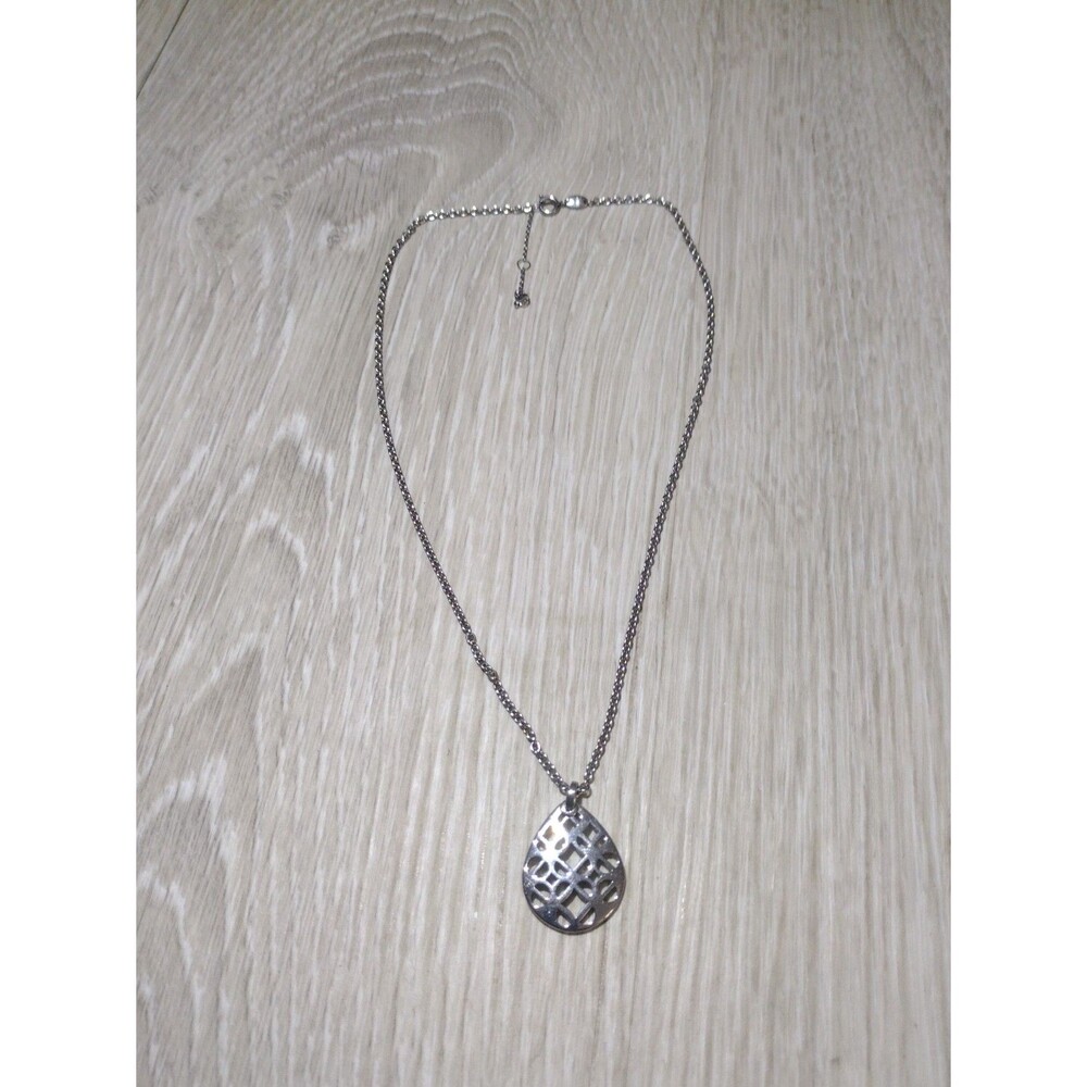 Fossil Heritage D-Link stainless steel necklace